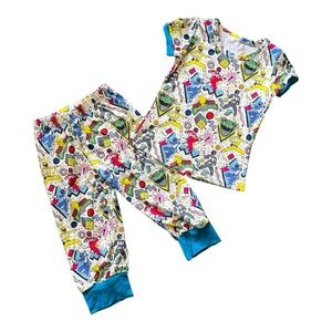 #367, Mighty Morphin Power Rangers Colorful Kids Pajamas Set, size 24 mo